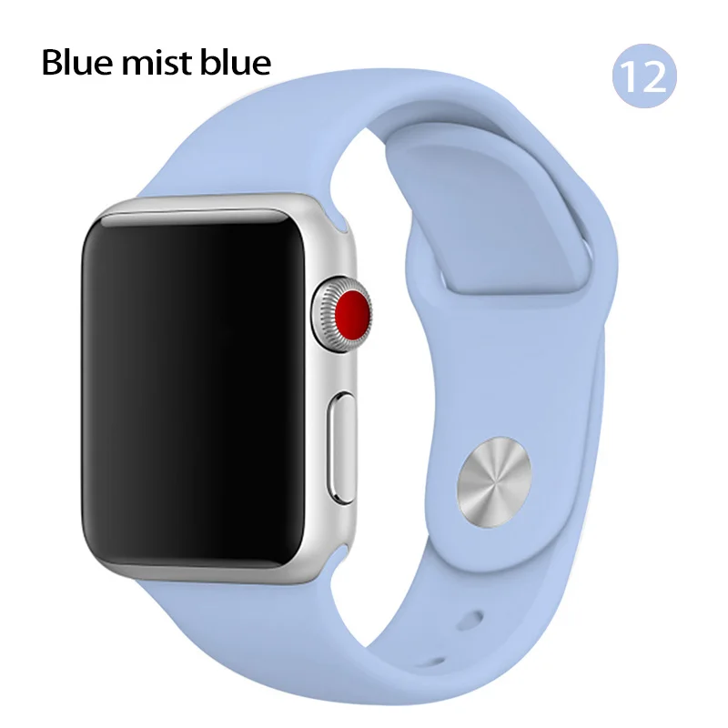 Soft Silicone Replacement Sport Wristband Watch Band Accessories Strap For Apple Watch band Colorful Bracelet Watchband
Soft Silicone Replacement Sport Wristband Watch Band Accessories Strap For Apple Watch band Colorful Bracelet Watchband