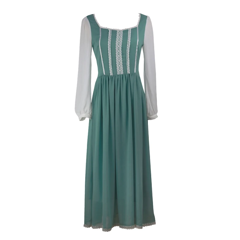 Spring 2020 Women Vintage Retro Elegant Chiffon Long Dress Ladies Long Sleeve Lace Long Mint Green Cinderella Dress Vestidos NEW
Spring 2020 Women Vintage Retro Elegant Chiffon Long Dress Ladies Long Sleeve Lace Long Mint Green Cinderella Dress Vestidos NEW
