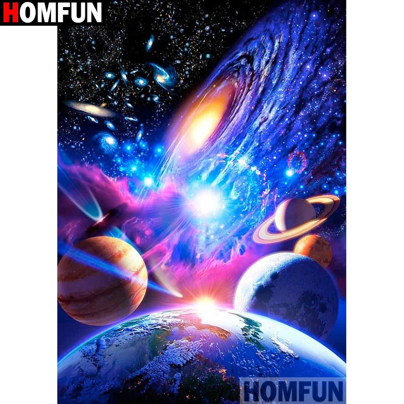 Алмазная живопись HOMFUN A14018, картина «Планеты» с полными квадратными/круглыми стразами, вышивка крестиком, домашний декор, подарок
Алмазная живопись HOMFUN A14018, картина «Планеты» с полными квадратными/круглыми стразами, вышивка крестиком, домашний декор, подарок