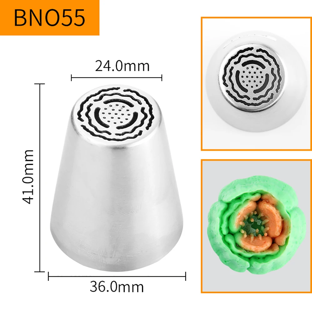 (20pcs/Lot)Free Shipping FDA High Quality Stainless Steel 304 Cake Decorating Large Russian Flower Icing Nozzle #BNO55
(20pcs/Lot)Free Shipping FDA High Quality Stainless Steel 304 Cake Decorating Large Russian Flower Icing Nozzle #BNO55