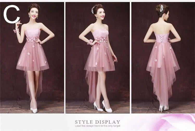 sexy birthday strapless party dress elegant high low short in front long in back blush cocktail dresses for women H2707
sexy birthday strapless party dress elegant high low short in front long in back blush cocktail dresses for women H2707