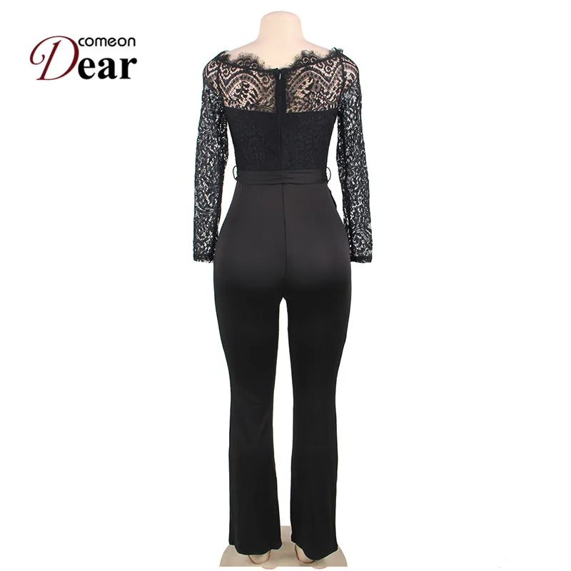 Comeondear Long Pant Jumpsuit Lace Patchwork Off Shoulder Jumpsuit Plus Size Long Sleeve Womens Rompers Jumpsuit RJ80575
Comeondear Long Pant Jumpsuit Lace Patchwork Off Shoulder Jumpsuit Plus Size Long Sleeve Womens Rompers Jumpsuit RJ80575