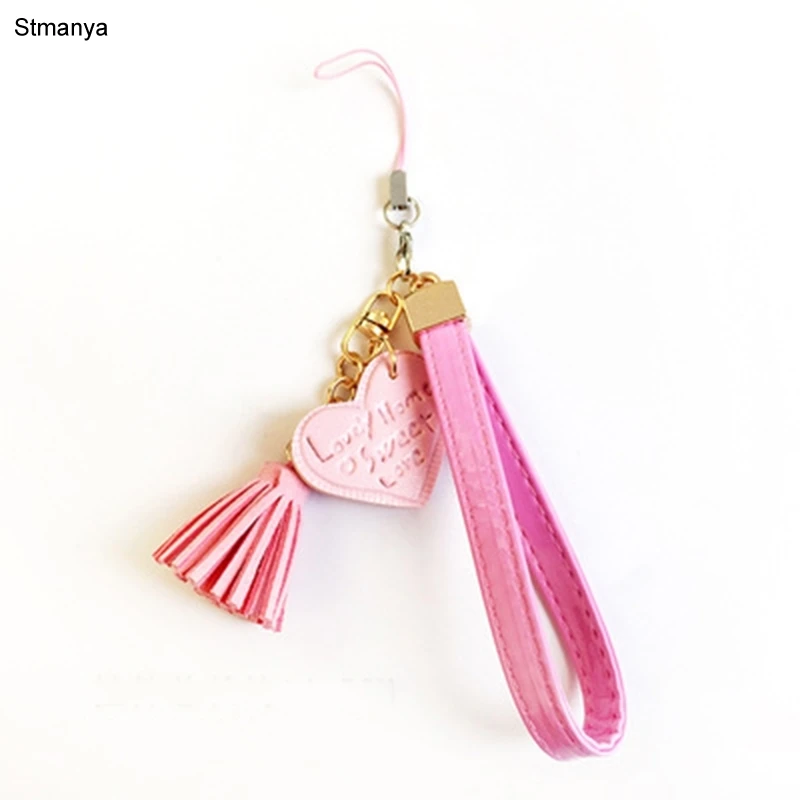 Fashion Key Chain hand rope Letter Love shape Tassels phone shell Pendant Bag Charm Accessories Car Key Ring Gift jewelry K1614
Fashion Key Chain hand rope Letter Love shape Tassels phone shell Pendant Bag Charm Accessories Car Key Ring Gift jewelry K1614