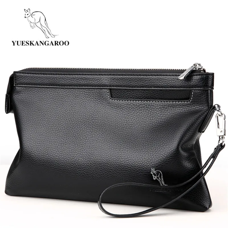 YUESKANGAROO Brand Leather Envelope Men Clutch Bag For Phone High Capacity purse Male Clutch Wristbands Zipper Mens Long Wallet
YUESKANGAROO Brand Leather Envelope Men Clutch Bag For Phone High Capacity purse Male Clutch Wristbands Zipper Mens Long Wallet