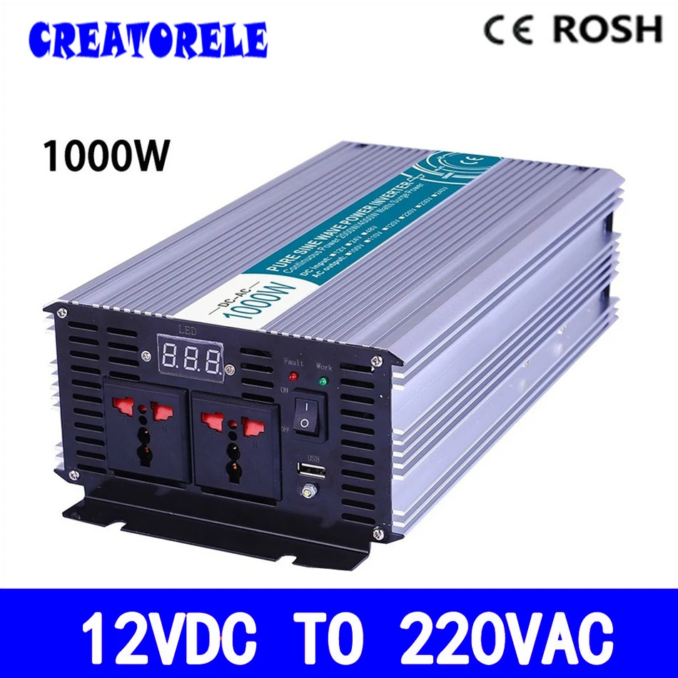 P1000-122 pure sine wave 1000w iverter 12 voIt 220 voIt voItage converter,soIar iverter IED DispIay fuII power
P1000-122 pure sine wave 1000w iverter 12 voIt 220 voIt voItage converter,soIar iverter IED DispIay fuII power