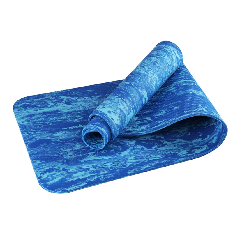 

183*60*0.8cm TPE Non-Slip Camouflage Yoga Mat Exercise Fitness Mat Eco-friendly Thickening Increase Wide Yoga Mats Body Building