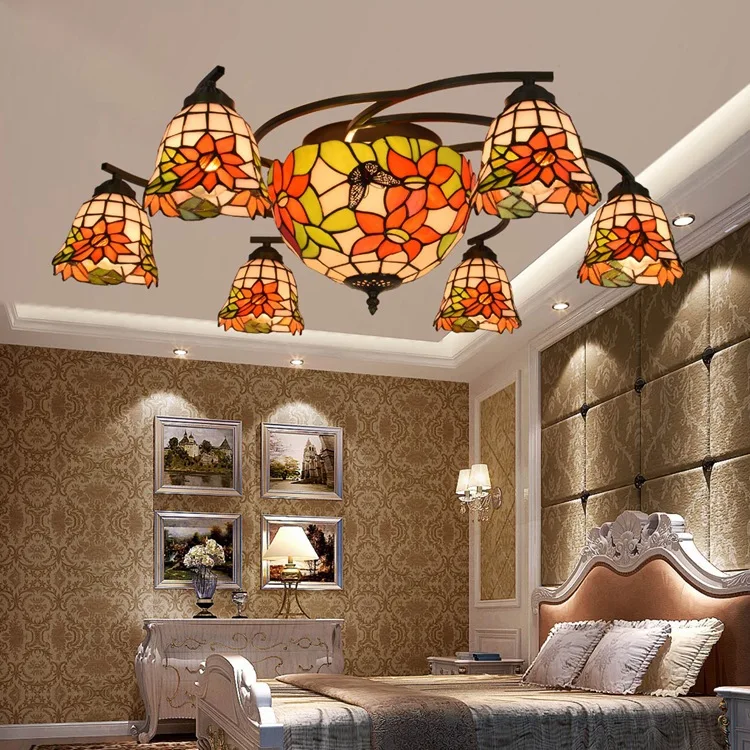 Tiffany red rose flower Stained Glass Suspended Luminaire E27 110-240V Chain Pendant lights for Home Parlor Dining Room
Tiffany red rose flower Stained Glass Suspended Luminaire E27 110-240V Chain Pendant lights for Home Parlor Dining Room
