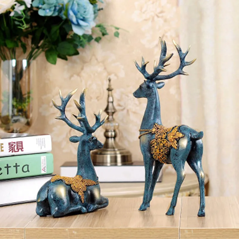 European Style Classical Lovers Deer Resin Craftwork Figurines Creative Home TV Bench Ornaments Valentine's Day Gift X1479
European Style Classical Lovers Deer Resin Craftwork Figurines Creative Home TV Bench Ornaments Valentine's Day Gift X1479