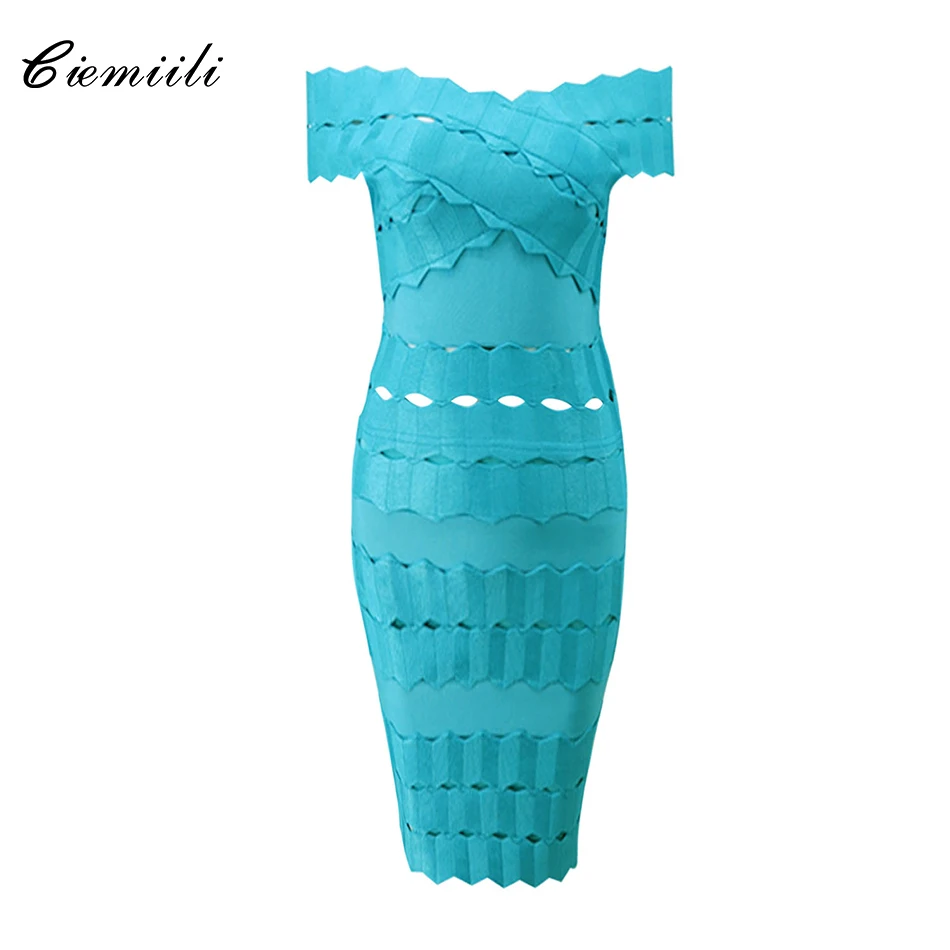 CIEMIILI Elegant Ruffles Off Shoulder Hollow Out Short Sleeves Above Knee 2021 Women Fashion Celebrity New Bandage Bodycon Dress
CIEMIILI Elegant Ruffles Off Shoulder Hollow Out Short Sleeves Above Knee 2021 Women Fashion Celebrity New Bandage Bodycon Dress