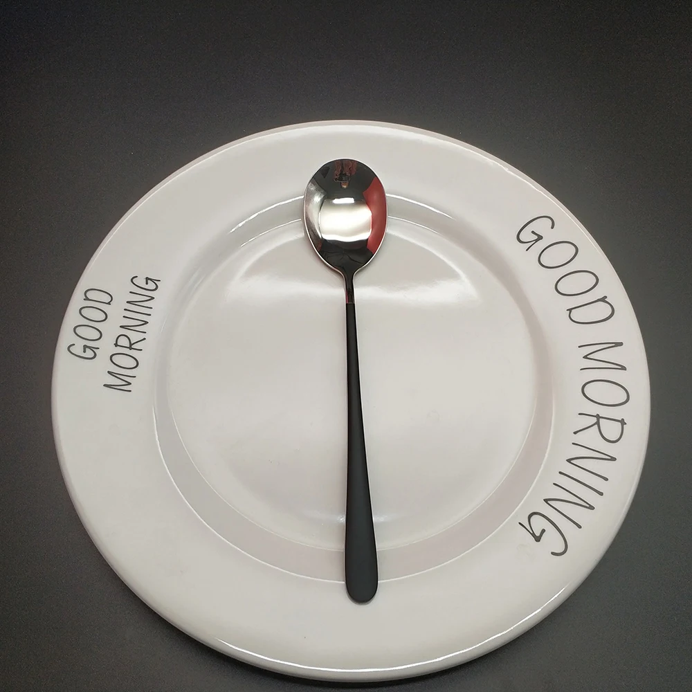 Best Sales 24pcs Wishful Black Silver Dinnerware Kitchen 304 Stainless steel Knife Fork Tablespoon Food Tableware Cutlery Set
Best Sales 24pcs Wishful Black Silver Dinnerware Kitchen 304 Stainless steel Knife Fork Tablespoon Food Tableware Cutlery Set