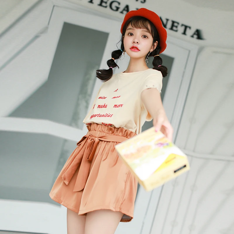 Harajuku Kawaii Tees Shirt Schoolgirl Streetwear Short Sleeve Letter T Shirt Tops Women Summer 2019
Harajuku Kawaii Tees Shirt Schoolgirl Streetwear Short Sleeve Letter T Shirt Tops Women Summer 2019