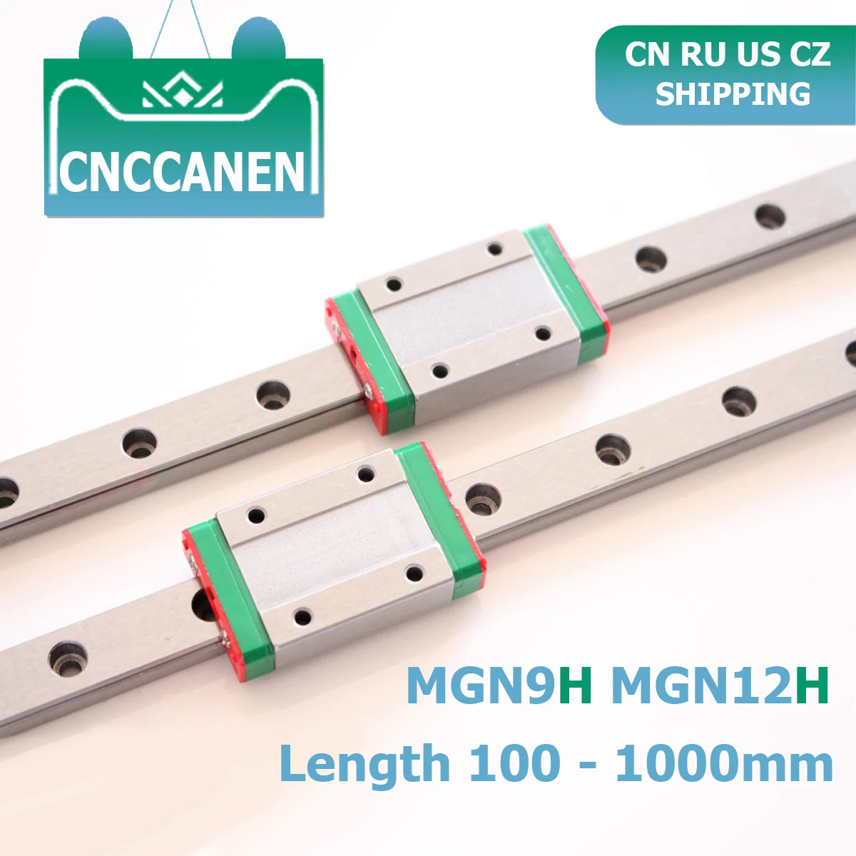 CNC Parts MGN9 MGN12 100 - 1000mm Miniature Linear Rail Slide 2PCS MGN linear guide + 2PCS MGN9H or MGN12H Carriage 3D Printer
CNC Parts MGN9 MGN12 100 - 1000mm Miniature Linear Rail Slide 2PCS MGN linear guide + 2PCS MGN9H or MGN12H Carriage 3D Printer