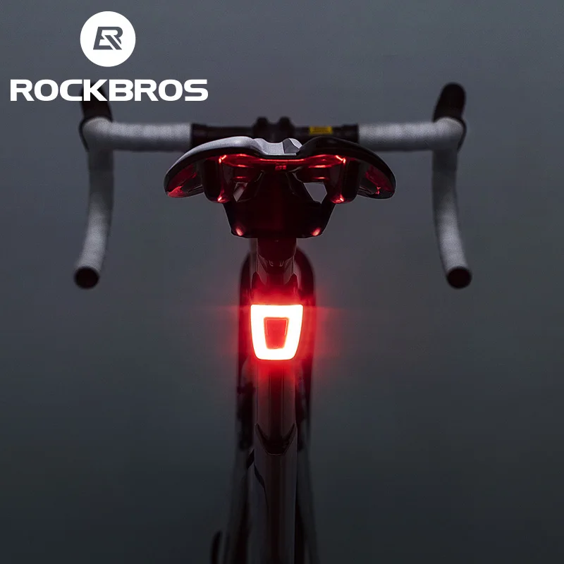 ROCKBROS велосипедный светильник водонепроницаемый шлем задний фонарь светодиодный