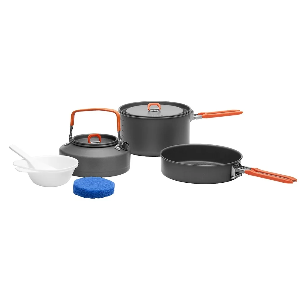 Fire Maple Feast 2 Outdoor Camping Cookware Kettle Hiking Cooking Frypan Picnic Pot Pan Set Camp Equipment for 2-3 Person FMC-F2
Fire Maple Feast 2 Outdoor Camping Cookware Kettle Hiking Cooking Frypan Picnic Pot Pan Set Camp Equipment for 2-3 Person FMC-F2