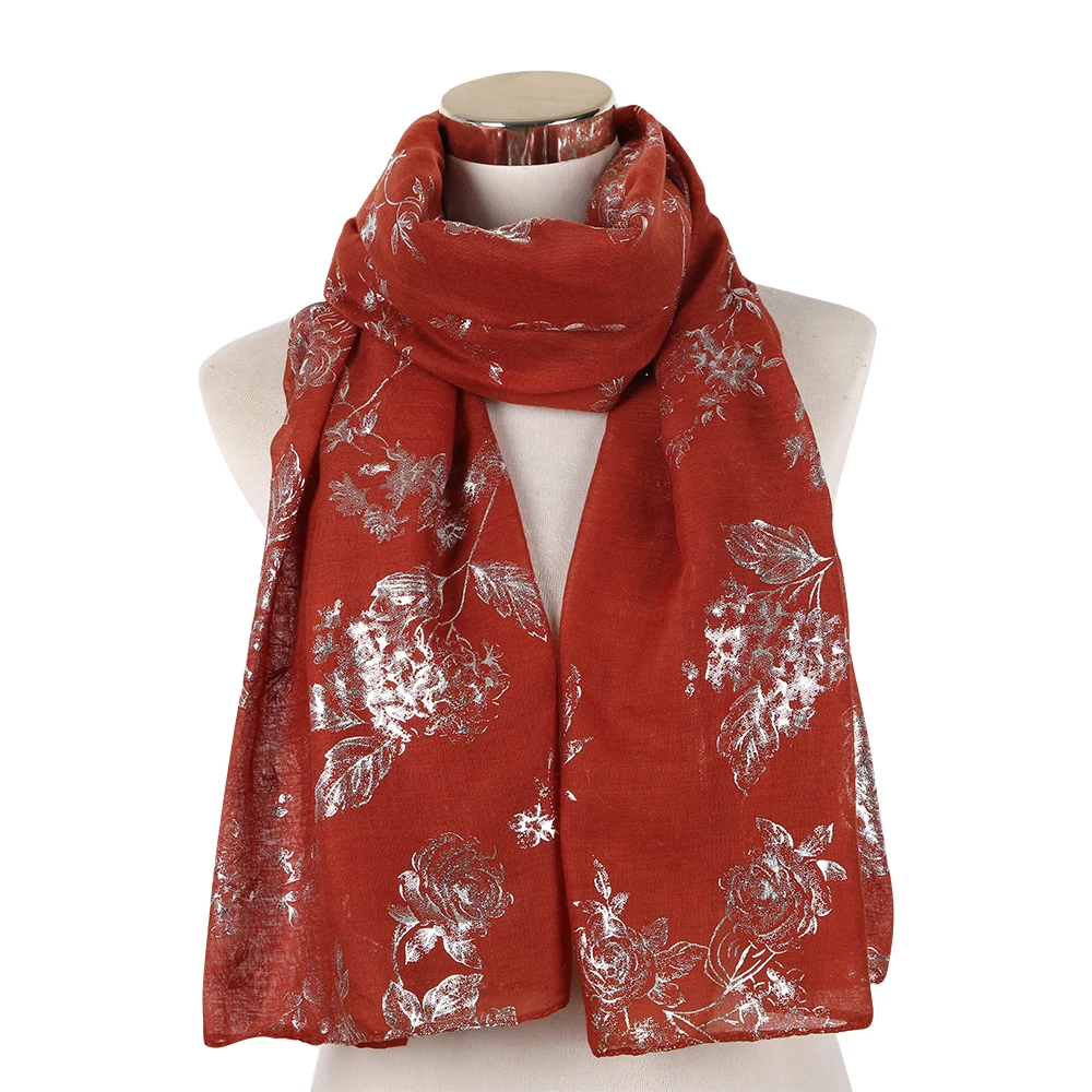 2018 Fashion Floral Printed Scarves Women Foil Silver Beach Shawl Girls Elegant Ladies Long Soft Wrap Scarf
2018 Fashion Floral Printed Scarves Women Foil Silver Beach Shawl Girls Elegant Ladies Long Soft Wrap Scarf
