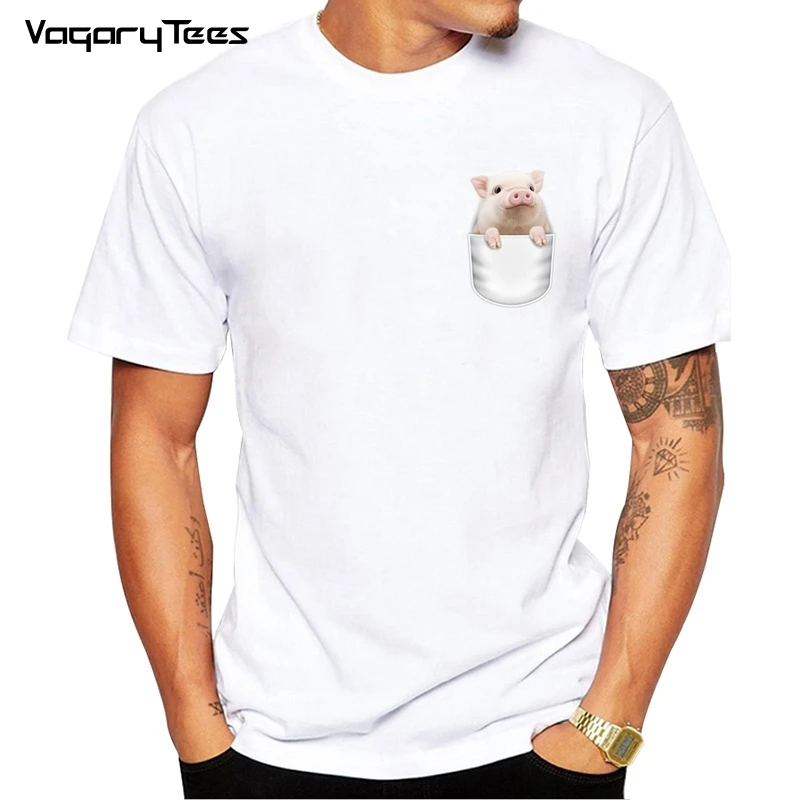 2019 Funny Cute Pig in my Pocket T-Shirt Men's Hipster Customied Pocket T Shirt Summer Male Short Sleeve Basic Tops Tee
2019 Funny Cute Pig in my Pocket T-Shirt Men's Hipster Customied Pocket T Shirt Summer Male Short Sleeve Basic Tops Tee