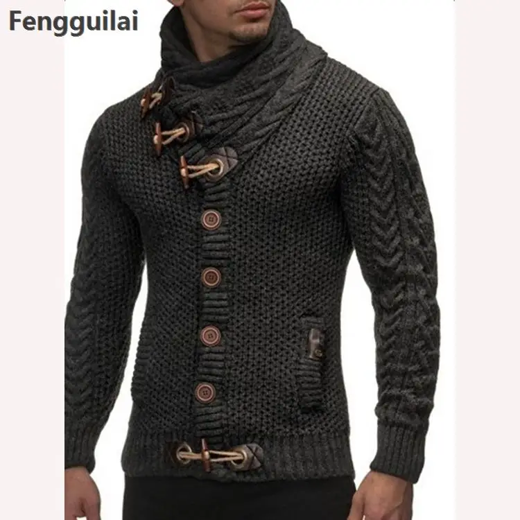 Sweater Pullover Men Male Brand Casual Slim Sweaters Men Horns Buckle Thick Hedging Turtleneck Men 'S Sweater
Sweater Pullover Men Male Brand Casual Slim Sweaters Men Horns Buckle Thick Hedging Turtleneck Men 'S Sweater