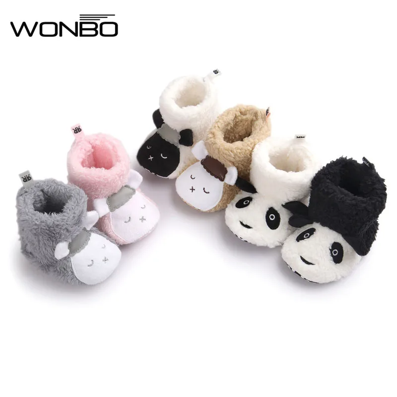 Wonbo Winter Cute Panda Animal Style Baby Boots Fleece Worm Cotton-padded Shoes Baby Booties Wholesale 0-1 Infant Toddler Shoes
Wonbo Winter Cute Panda Animal Style Baby Boots Fleece Worm Cotton-padded Shoes Baby Booties Wholesale 0-1 Infant Toddler Shoes