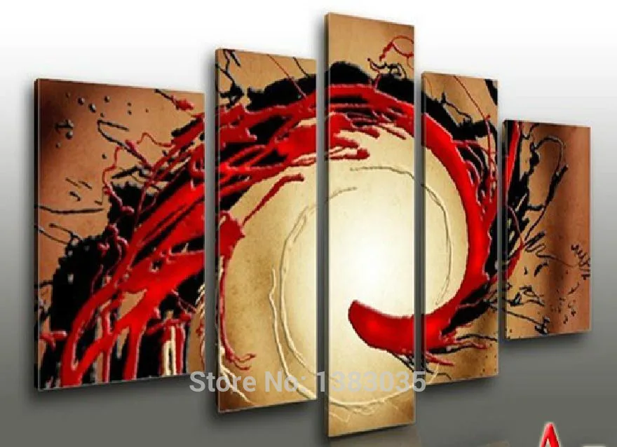 Hand Painted Modern Canvas Oil Painting Abstract 5 Piece Wall Art Home Decor Picture Sets
Hand Painted Modern Canvas Oil Painting Abstract 5 Piece Wall Art Home Decor Picture Sets