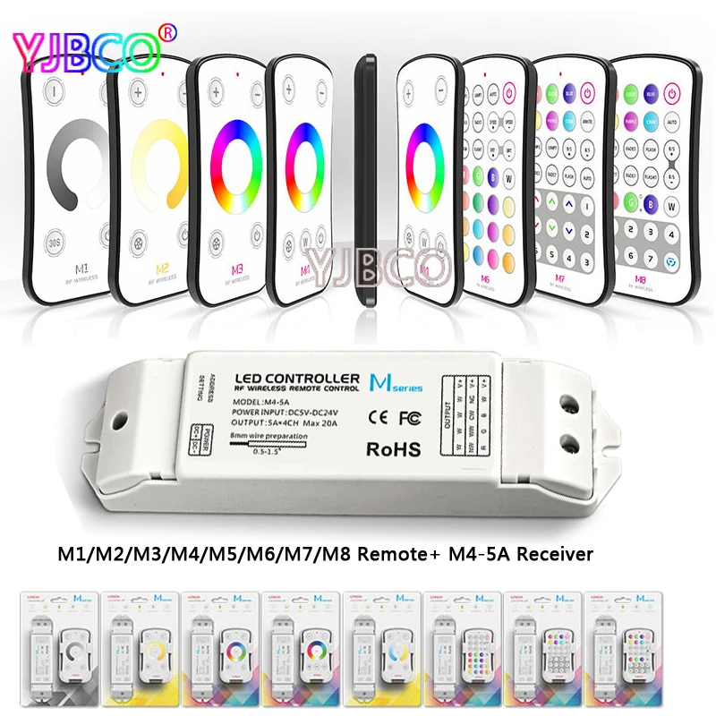 LTECH M1 M2 M3 M4 M5 M6 M7 M8 одного цвета CT rgb RF Беспроводной удаленного 5A CV постоянный