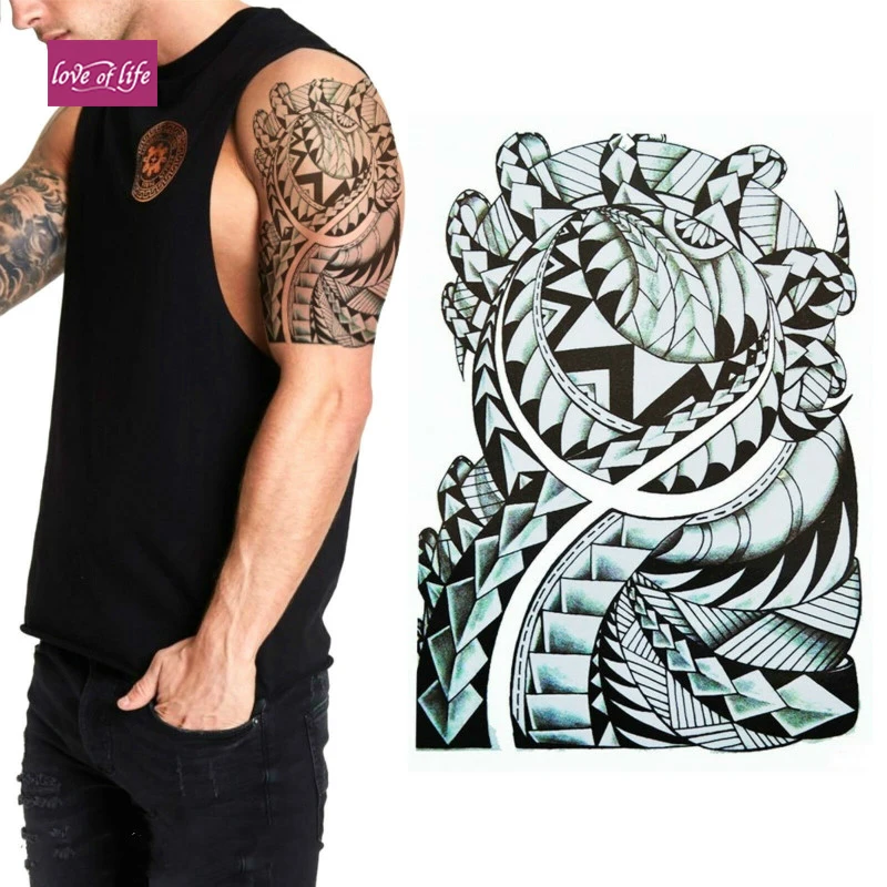 Waterproof Temporary Tattoo Sticker Tribal Totem Fake Tatto Flash Tatoo on Body Back Leg Arm belly large size for Women Men girl
Waterproof Temporary Tattoo Sticker Tribal Totem Fake Tatto Flash Tatoo on Body Back Leg Arm belly large size for Women Men girl