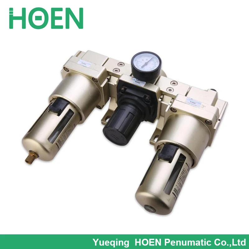 3/4"Air Filter Regulator Combination AC4000-06 AC4000-06D F.R.L Three Union Air Source Treatment AF4000 + AR4000 + AL4000
3/4"Air Filter Regulator Combination AC4000-06 AC4000-06D F.R.L Three Union Air Source Treatment AF4000 + AR4000 + AL4000