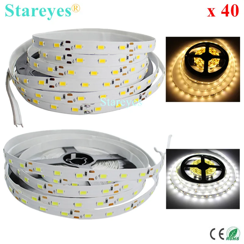 DHL Free shipping 40 Pcs High Brightness 5M 300 LED SMD 5630 5730 LED Strip DC12V Non Waterproof String Tape light lighting
DHL Free shipping 40 Pcs High Brightness 5M 300 LED SMD 5630 5730 LED Strip DC12V Non Waterproof String Tape light lighting