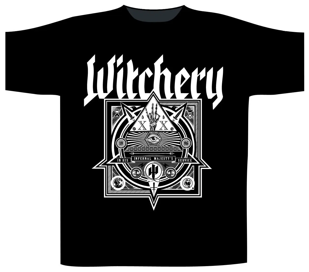 Witchery' In His Infernal Majesty's Service' T-Shirt - NEU UND OFFIZIELL Printed Round Men T shirt Cheap Price top tee
Witchery' In His Infernal Majesty's Service' T-Shirt - NEU UND OFFIZIELL Printed Round Men T shirt Cheap Price top tee