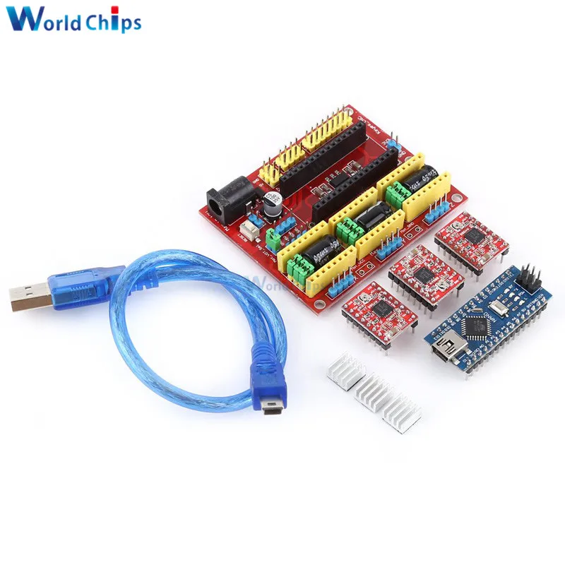 Плата расширения с ЧПУ V4 Nano V3.0 модуль 3 * A4988 Reprap шаговый комплект драйверов