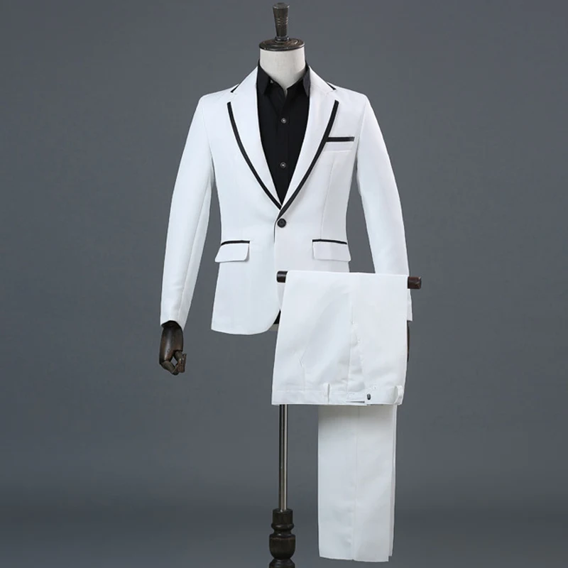 (Jackets+Pants+Bow Tie) Mens Classic Suits Set Casual Slim Fit Dress Suit Men Stage Prom Business Wedding Singer Costumes Homme
(Jackets+Pants+Bow Tie) Mens Classic Suits Set Casual Slim Fit Dress Suit Men Stage Prom Business Wedding Singer Costumes Homme