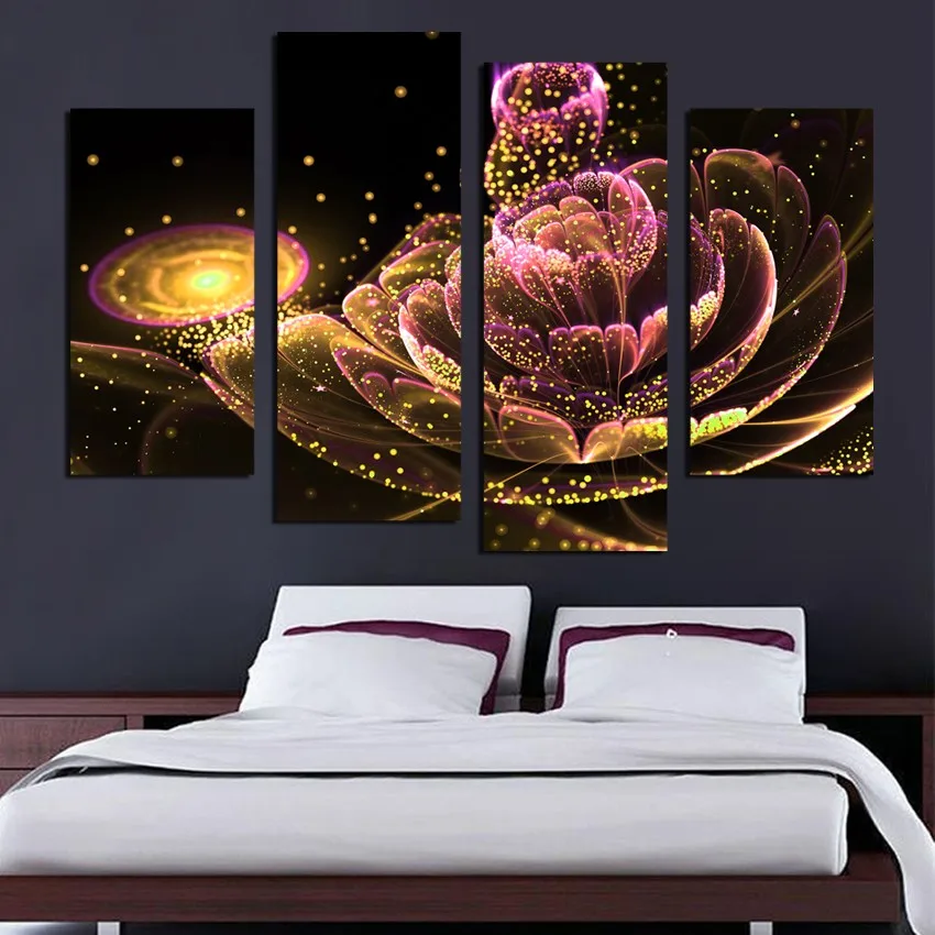 Wall Art Canvas Paintings Framework Living Room Home Decor 4 Pieces Flowers Abstract Pictures HD Prints Beautiful Posters
Wall Art Canvas Paintings Framework Living Room Home Decor 4 Pieces Flowers Abstract Pictures HD Prints Beautiful Posters