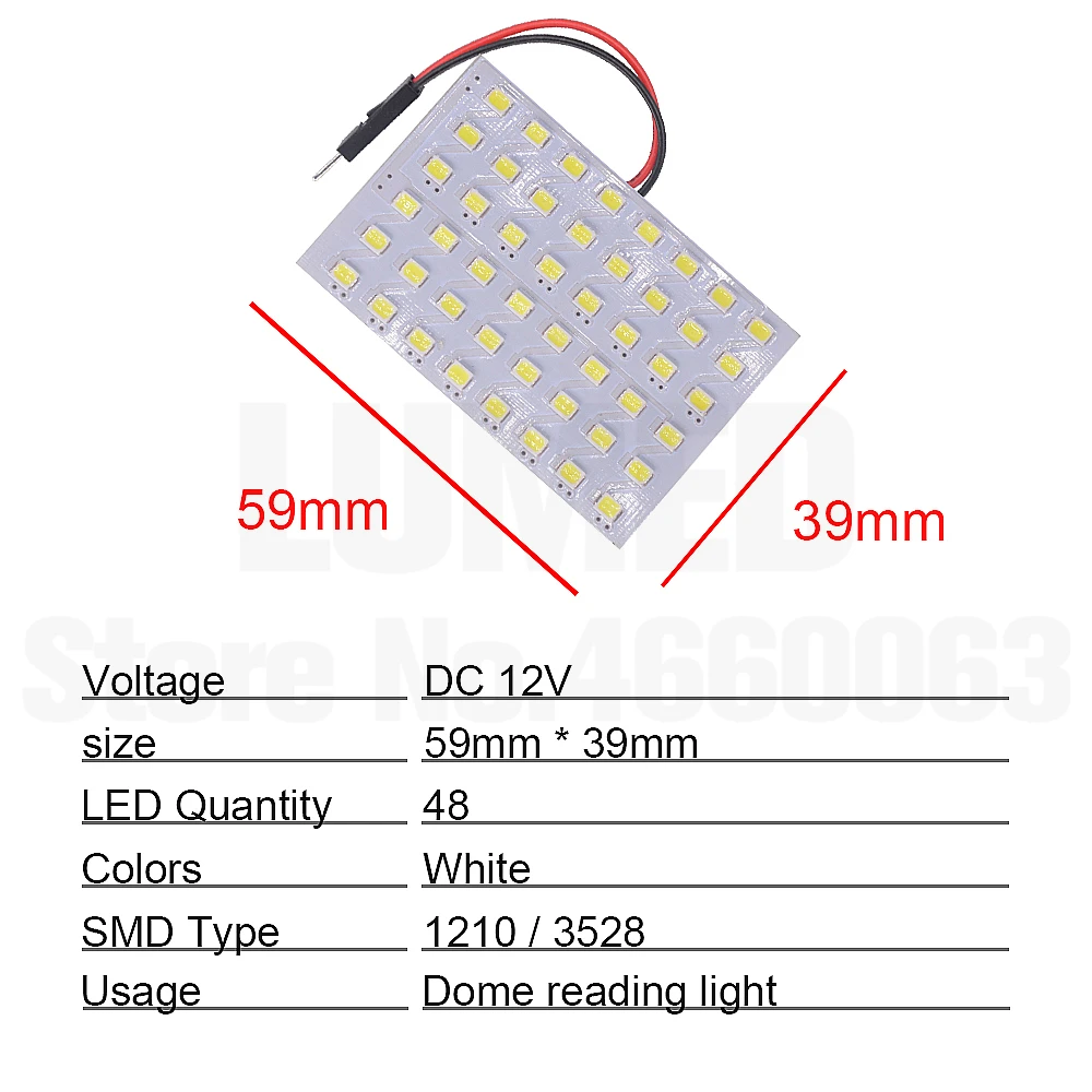 100x Festoon T10 1210 SMD Car LED Vehicle Panel Lamps Auto Interior Light Dome Reading Lights Bulb BA9S DC 12V
100x Festoon T10 1210 SMD Car LED Vehicle Panel Lamps Auto Interior Light Dome Reading Lights Bulb BA9S DC 12V
