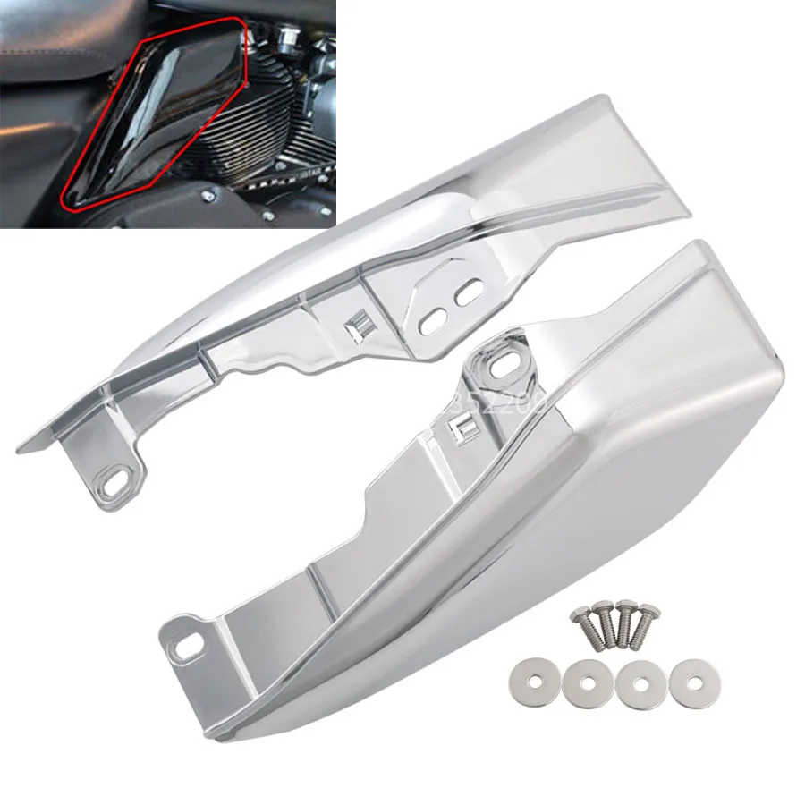 Chrome Motorcycle Mid-Frame Heat Shield Air Deflector With Mount Hardware Fit For Harley Touring Electra Street Glide 2017-Up
Chrome Motorcycle Mid-Frame Heat Shield Air Deflector With Mount Hardware Fit For Harley Touring Electra Street Glide 2017-Up