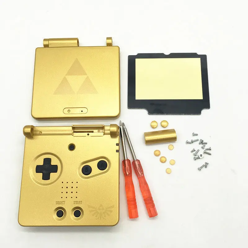 Новый золотой чехол Zelda для nintendo Game Boy Advance SP GBA/корпус | Электроника