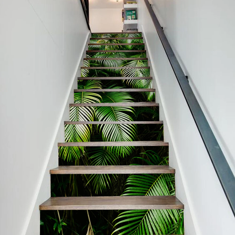 13pcs/set Green Leaves 3D PVC Stair Stickers Waterproof Self-adhesive Removable Wall Floor Stickers Home Decoraction 18*100cm
13pcs/set Green Leaves 3D PVC Stair Stickers Waterproof Self-adhesive Removable Wall Floor Stickers Home Decoraction 18*100cm