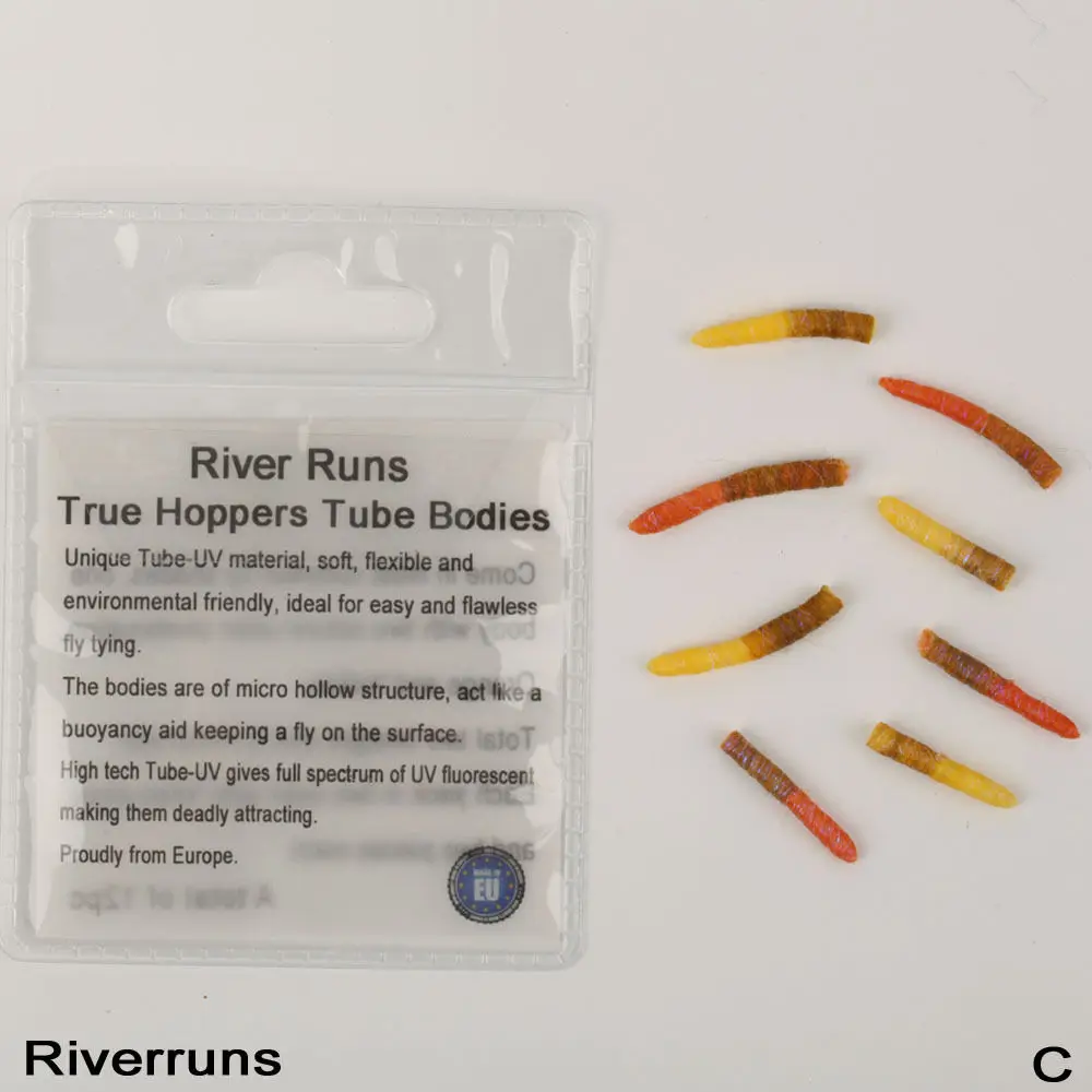 Riverruns реалистичные мух 8 шт./пакет УФ Хоппер полая труба 2 Цвет размера|uv fly|fly flytube fly