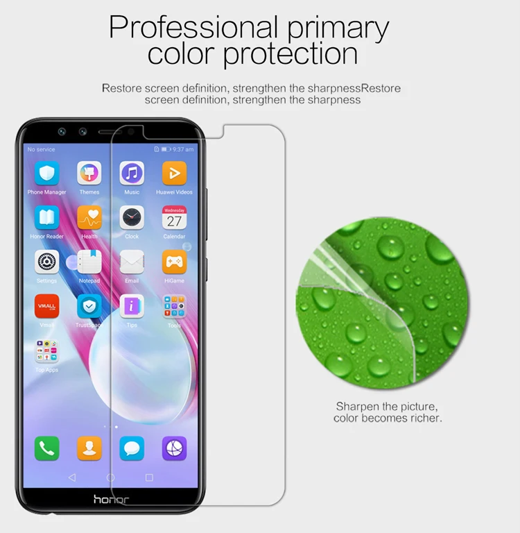 Honor 9 lite Плёнки бренд Nillkin матовый устойчивый к царапинам или HD Защитная для Huawei
