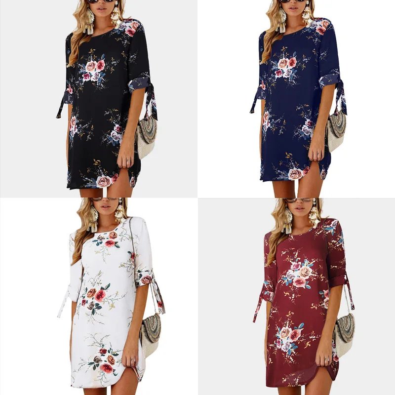 AECU AECU 2021 Spring Elegant Big Size Dresses Bohemian Chiffon Beach Round Neck Sundress Mini Dress Floral Print Women Robe
AECU AECU 2021 Spring Elegant Big Size Dresses Bohemian Chiffon Beach Round Neck Sundress Mini Dress Floral Print Women Robe