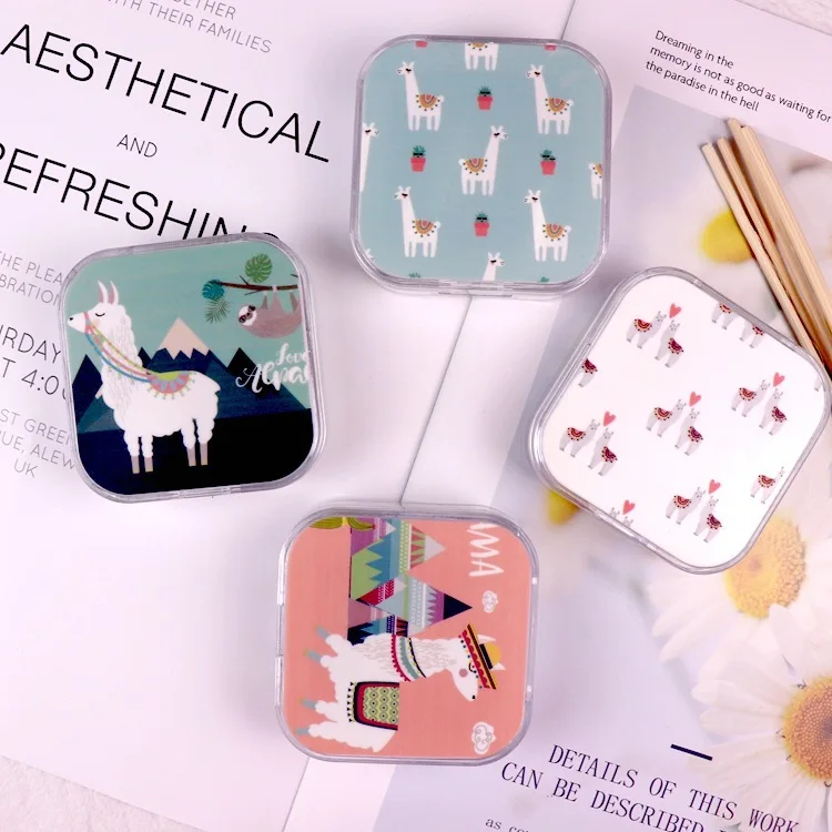 1PC Cartoon Alpaca Contact Lenses Case For Eyes Colored Lenses For Eyes Container Contact Lens Box Lens Travel Mirror Travel Kit
1PC Cartoon Alpaca Contact Lenses Case For Eyes Colored Lenses For Eyes Container Contact Lens Box Lens Travel Mirror Travel Kit