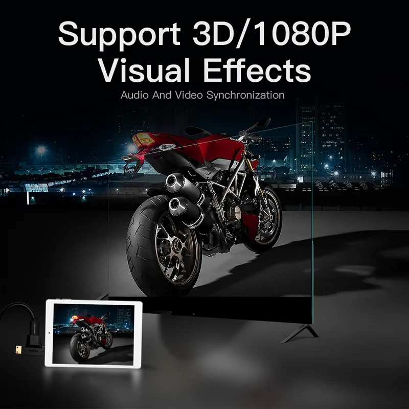 Vention Mini HDMI/Micro HDMI к адаптер конвертер 2 в 1 3D 1080P папа женскому для ТВ монитора