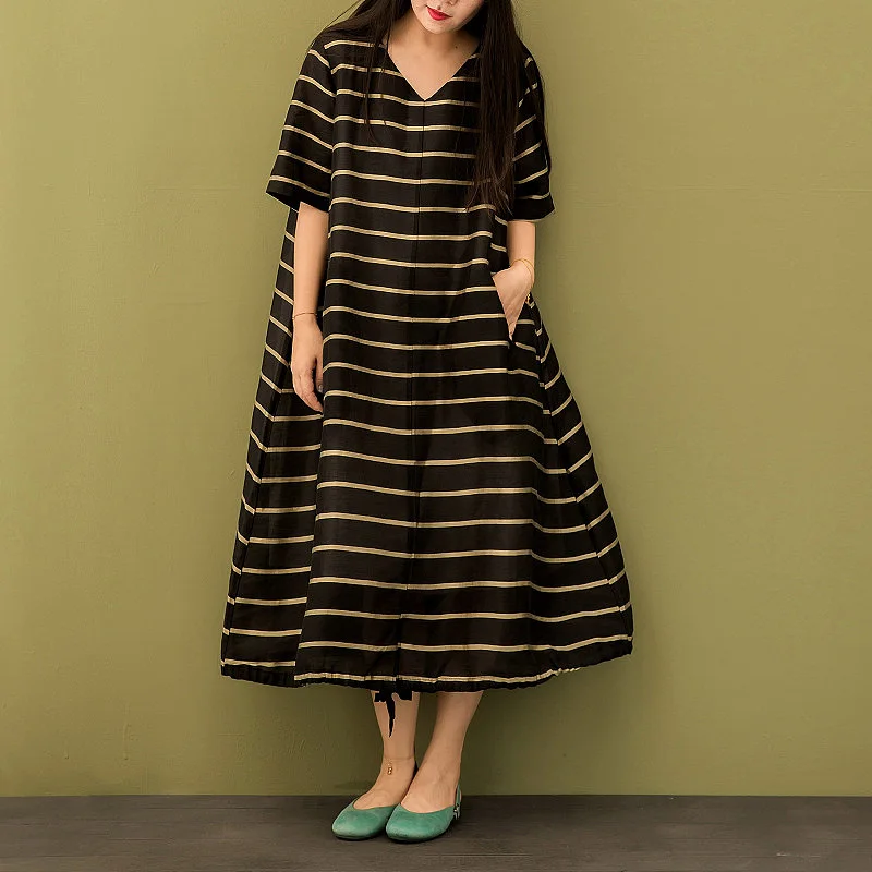 2017 female early autumn fluid new arrival plus size clothing stripe linen knit bottom drawstring expansion one-piece dress
2017 female early autumn fluid new arrival plus size clothing stripe linen knit bottom drawstring expansion one-piece dress