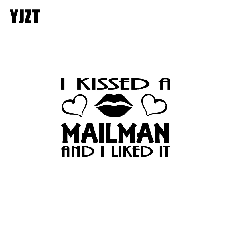 YJZT 13.8CM*10CM Car Sticker Vinyl Decal I KISSSED A MAILMAN AND I LIKED IT Black/Silver C3-0224
YJZT 13.8CM*10CM Car Sticker Vinyl Decal I KISSSED A MAILMAN AND I LIKED IT Black/Silver C3-0224