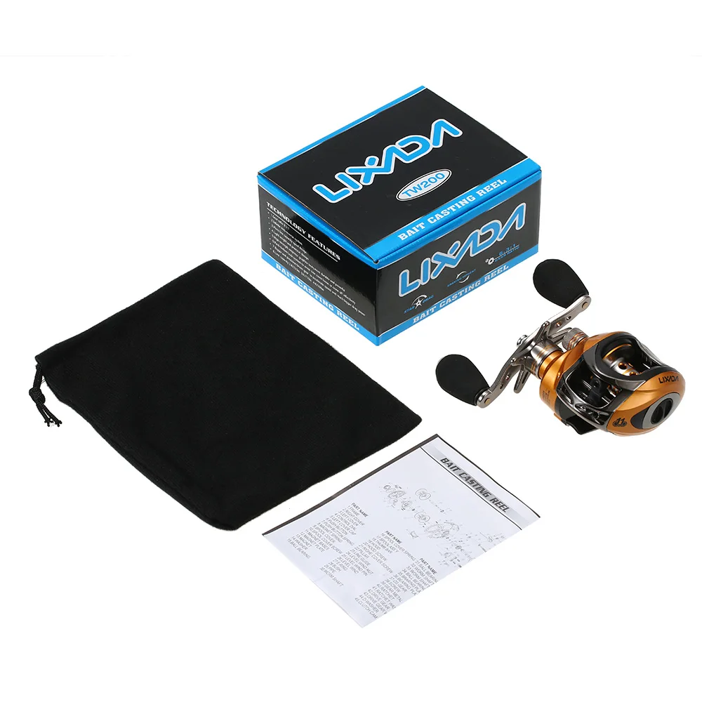 Lixada 11BBs Fishing Reel Left Right Hand Baitcasting Reel 6.3:1 Reels Fishing Coils Carp Fishing Tackle LMA200 Carretilha Pesca
Lixada 11BBs Fishing Reel Left Right Hand Baitcasting Reel 6.3:1 Reels Fishing Coils Carp Fishing Tackle LMA200 Carretilha Pesca