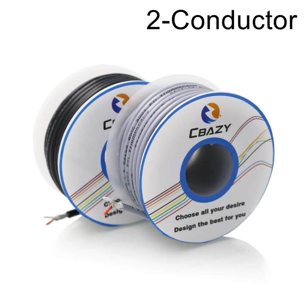 2C Black 8M UL 2547 24 AWG многоядерный кабель управления медный провод экранированный