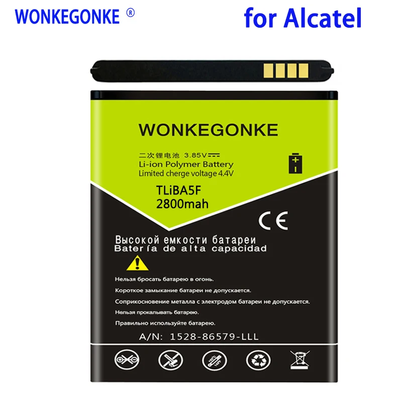 Аккумулятор WONKEGONKE 2800 мАч TLiB5AF для Alcatel One Touch Pop C5 OT 5036 5036D 5037 5037D 5037A 5037X Bateria
Аккумулятор WONKEGONKE 2800 мАч TLiB5AF для Alcatel One Touch Pop C5 OT 5036 5036D 5037 5037D 5037A 5037X Bateria