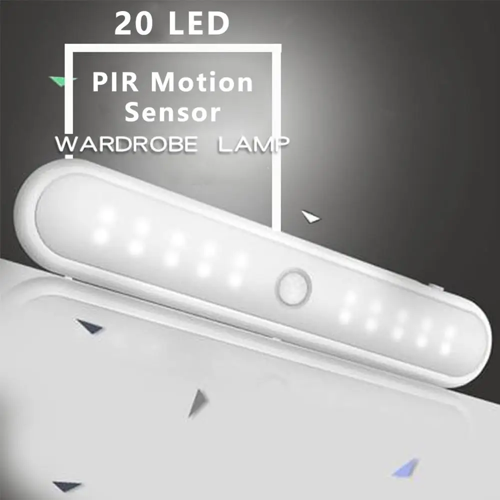 LIGINWAAT 20 LED Wireless Cabinet Night Light PIR Motion Sensor Closet Under Night Lamp Bedroom Wardrobe Indoor Stair Wall Lamps
LIGINWAAT 20 LED Wireless Cabinet Night Light PIR Motion Sensor Closet Under Night Lamp Bedroom Wardrobe Indoor Stair Wall Lamps