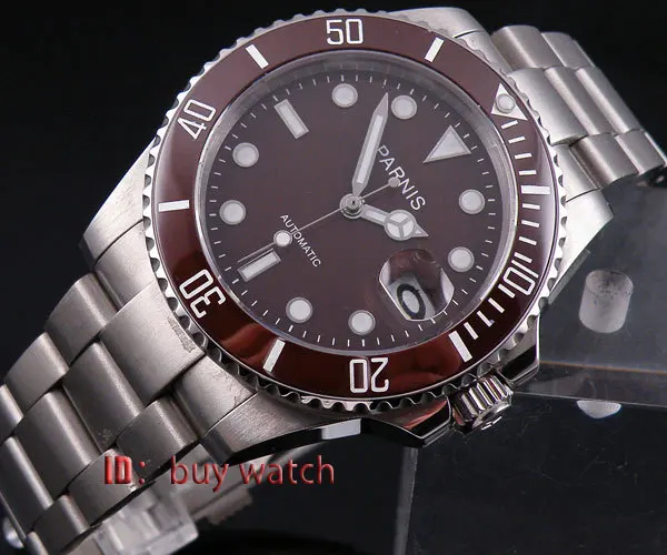 40mm Parnis coffee dial Automatic MIYOTA movement sapphire glass Mens Watch P174
40mm Parnis coffee dial Automatic MIYOTA movement sapphire glass Mens Watch P174