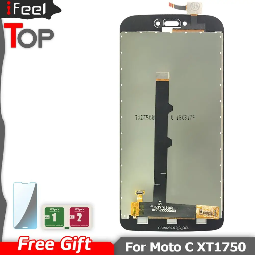 Для Motorola Moto C XT1750 XT1755 Xt1754 ЖК дисплей + сенсорный стеклянный экран дигитайзер в
