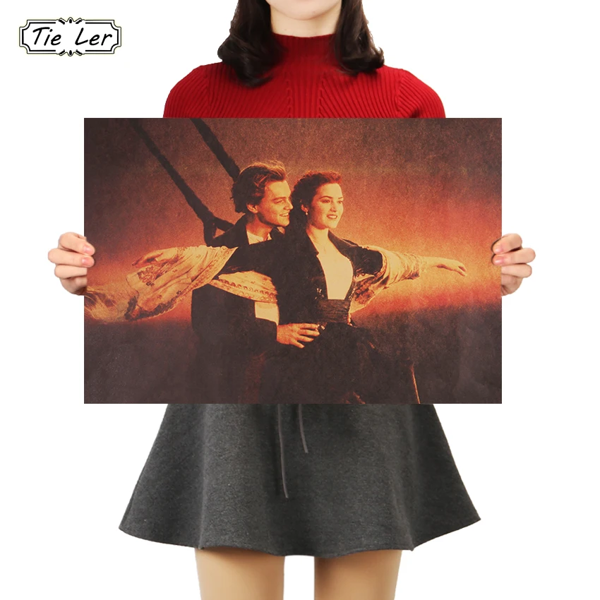TIE LER Classic Movie Wall Sticker Titanic Kraft Paper Poster Home Decor Painting Kids Room Decoration Wallpaper 51x36cm
TIE LER Classic Movie Wall Sticker Titanic Kraft Paper Poster Home Decor Painting Kids Room Decoration Wallpaper 51x36cm