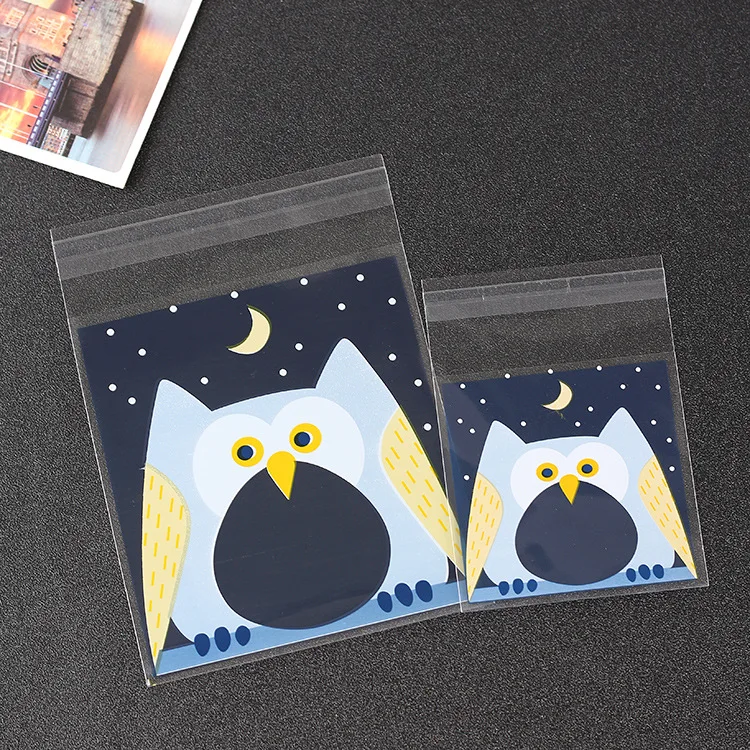 500pcs Baking package cartoon owl opp self-adhesive bag biscuit food packaging bag sample trial small plastic package wholesale
500pcs Baking package cartoon owl opp self-adhesive bag biscuit food packaging bag sample trial small plastic package wholesale
